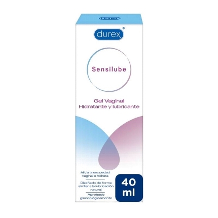 durex - sensilube gel hidratante y lubricante 40 ml