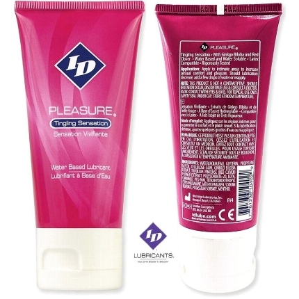 id pleasure - lubricante base agua tinging sensation travel tube 60 ml