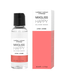 mixgliss - happy lubricante silicona litchi 50 ml