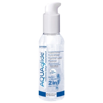 joydivision aquaglide - 2 en 1 lubricante + masaje 125 ml