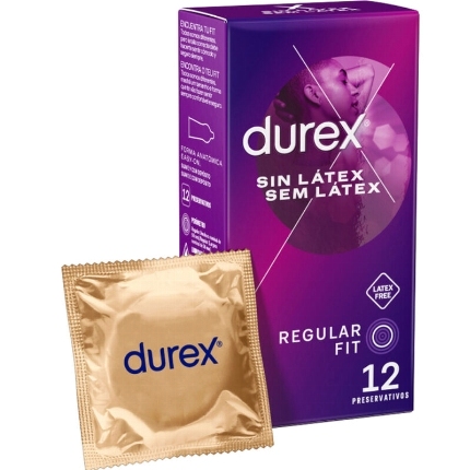 12 x Preservativos Durex Sem Látex