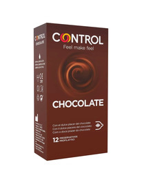 control - adapta chocolate condoms 12 units