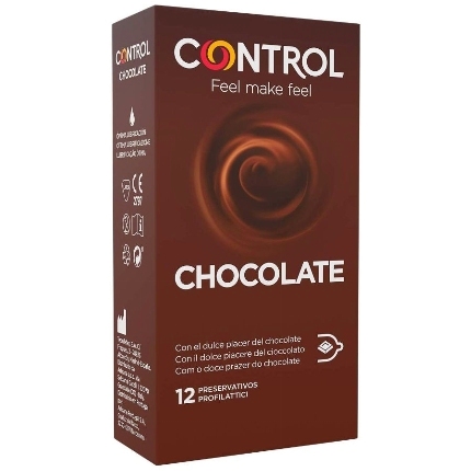 control - adapta chocolate condoms 12 units