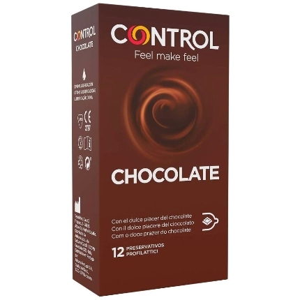 control - chocolate preservativos 12 unidades