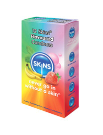 12 x Preservativos Skins com Sabores