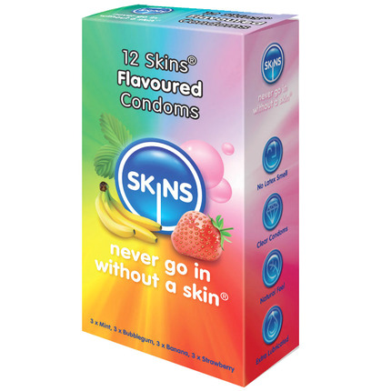 12 x Preservativos Skins com Sabores