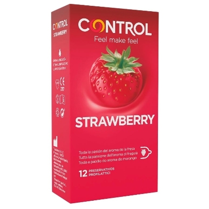 12 x Preservativos Control Sabor Morango