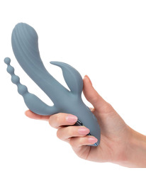 Vibrador Rabbit Calexotics Triple Ecstasy Cinzento