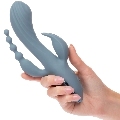 california exotics - vibrator triple ecstasy grey
