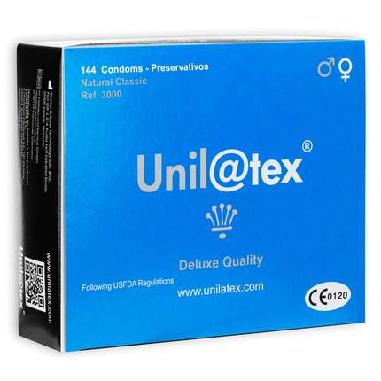 144 x Preservativos Unilatex Naturais