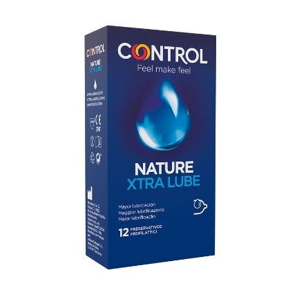 control - adapta nature extralube condoms 12 units