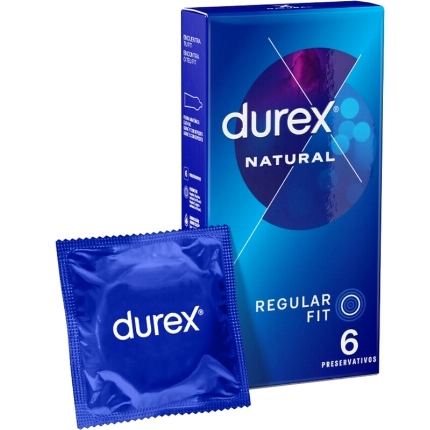 6 x Preservativos Durex Natural Clássico