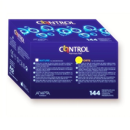 control - adapta forte caja preservativos 144 unidades