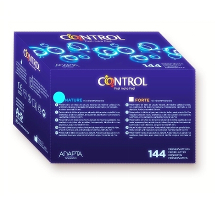 control - adapta nature preservativos 144 unidades