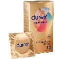 12 x Preservativos Durex Real Feel