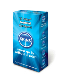 skins - preservativo natural pack 12 uds