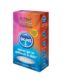 skins - condoms assorted 12 pack