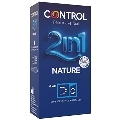 control - duo natura 2-1 preservativo + gel 6 uds