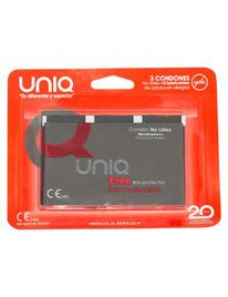 uniq - free preservativos con aro protector sin latex 3 unidades