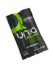 uniq - megasex latex free sensitive condoms 3 units