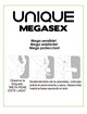 uniq - megasex latex free sensitive condoms 3 units