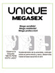 uniq - megasex preservativos sensitivos con liguero sin latex 3 unidades
