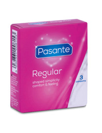 pasante - condom gama regular 3 unidades