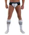 Los calcetines de Fútbol con el Bolsillo de Mister B, Campo,Blanco, 134008
