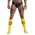 Los calcetines de Fútbol con el Bolsillo de Mister B, Urban, color Amarillo