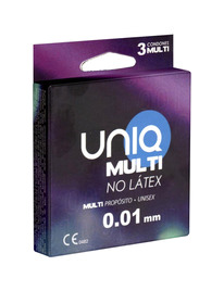 3 x Preservativo Uniq Multi Sem Látex