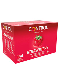 control - adapta strawberry condoms 144 units