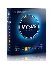 my size - pro condoms 53 mm 3 units