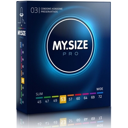 my size - pro condoms 53 mm 3 units