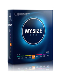 my size - pro condoms 57 mm 3 units