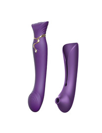 zalo - queen set pulse wave clit stim purple