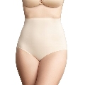 Cuecas Bye-bra Cintura Alta com Padding Bege