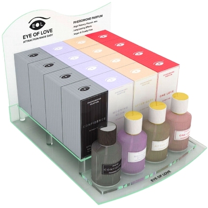 eye of love - display deluxe perfume 50 ml 16 piezas + testers