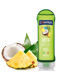 Gel de Massagem Control 2 - 1 Prazer Exótico 200 ml