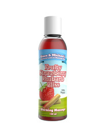 Óleo de massagem Vincen Michael's Morango & Rubarbo 150 ml
