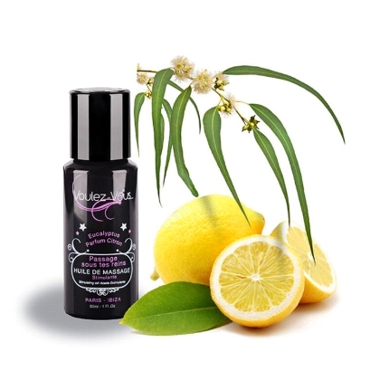voulez-vous - massage oil stimulating - eucalyptus lemon 30 ml