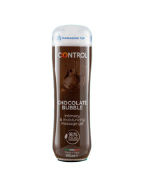 control - gel de masaje 3 en 1 chocolate bubble 200 ml