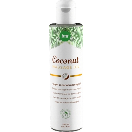 intt - aceite de masaje vegano dulce con sabor a coco relajante