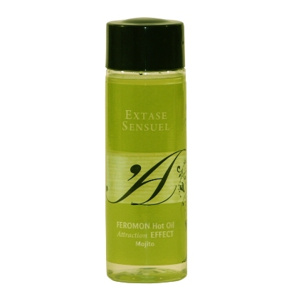 extase sensual - heat effect massage oil with mojito pheromones 100 ml