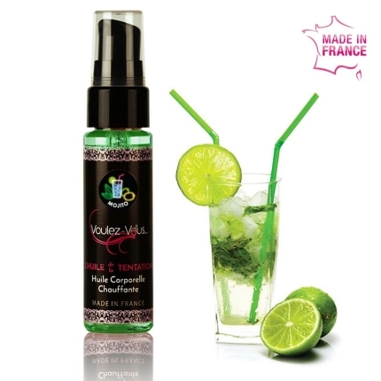 voulez-vous - warming body oil- mojito 35 ml