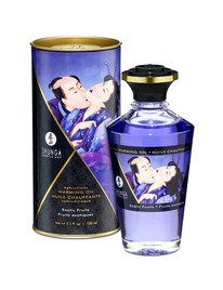 shunga - aceite masaje efecto calor sabor frutas exoticas 100 ml