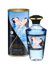 shunga - aceite masaje efecto calor sabor coco 100 ml