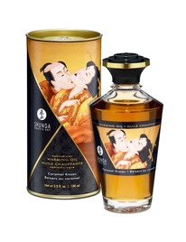 shunga - aceite masaje efecto calor sabor caramelo 100 ml