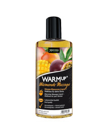 joydivision aquaglide - warmup mango and maracuya massage oil 150 ml