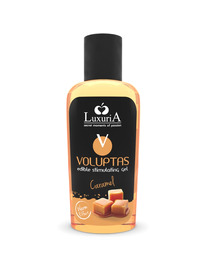 intimateline luxuria - voluptas edible massage gel warming effect - caramel 100 ml