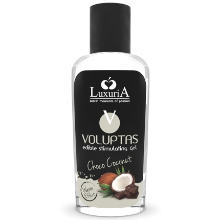 intimateline luxuria - voluptas gel masaje comestible efecto calor - coco y crema 100 ml